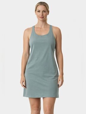 NWT TRAJ3CTORY® Workout Sleeveless Tank Dress/Romper Combo in Dusty Sage Size XL